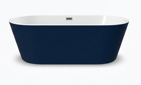 Inspiro Design Milazzo Azurro, térben álló fürdőkád, navy kék, 170x80 cm