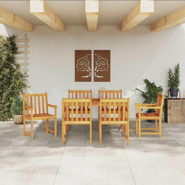 Kert étkező szett 7 pcs Barna Tömör Akácfa