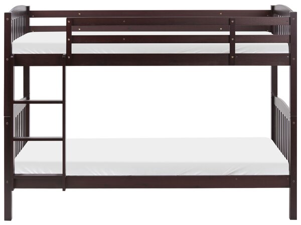 Emeletes ágy Fenyő REVIN 90 x 200 cm Sötétbarna
