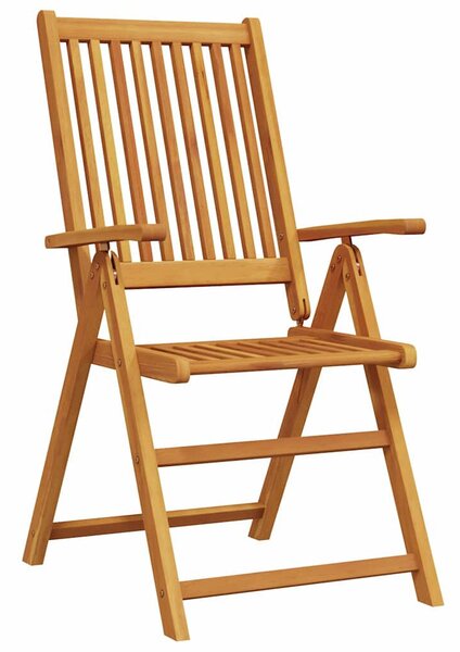 Kert étkező szett Összecsukható 7 pcs Barna Tömör Akácfa