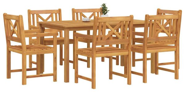 Kert étkező szett 7 pcs Barna Tömör Akácfa