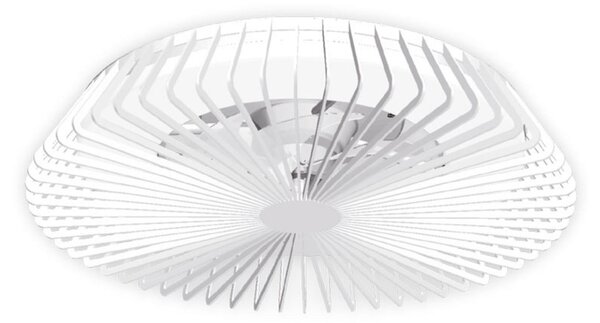 Himalaya LED mennyezeti ventilátor, alkalmazás, távirányító, fehér Mantra Iluminación, Himalaya, dimmable, Fehér, Nappali, Fém, Modern