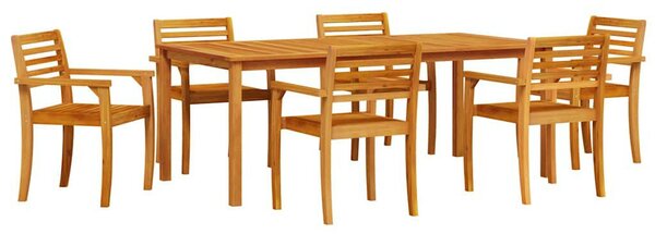 Kert étkező szett 9 pcs Barna Tömör Akácfa