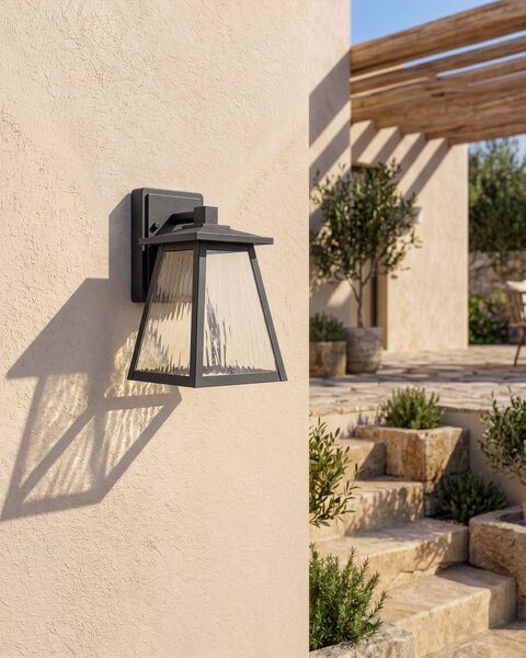 LED kültéri falilámpa SIRET Fekete