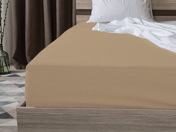 2x EXCLUSIVE jersey lepedő 90x200 cm bézs