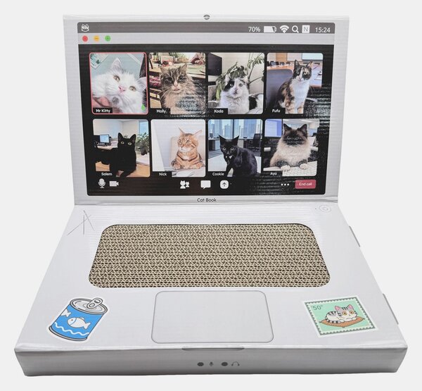 Sinsay - Laptop alakú macskakaparó - ezüst