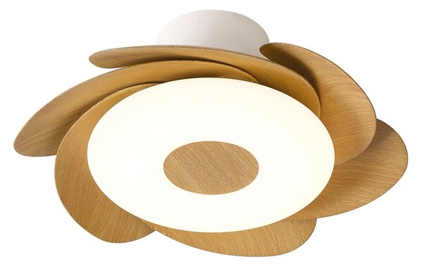 LED mennyezeti ventilátor Flower fa DC-motor csendes CCT – Mantra Mantra Iluminación, Flower, dimmable, Fa, Nappali, Műanyag, Modern