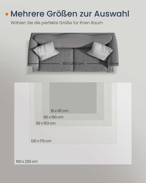 SONGMICS HOME Vintage Stílusú Szőnyeg Galambszürke 120 x 170 cm Csúszásmentes Mosható