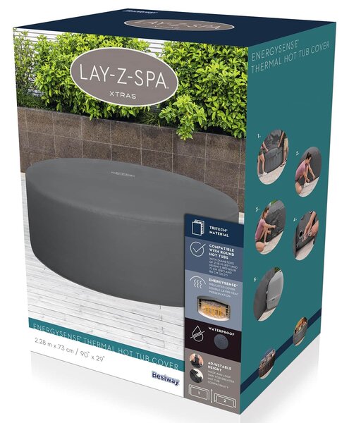Bestway Takaró Szürke Ø216 x 80 cm PVC és POM