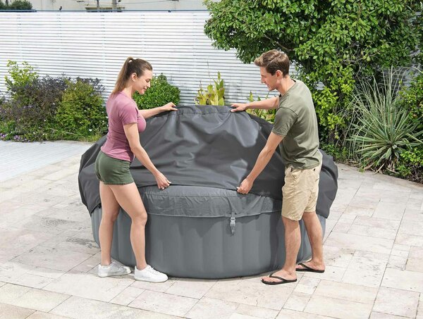 Bestway Takaró Szürke Ø216 x 80 cm PVC és POM