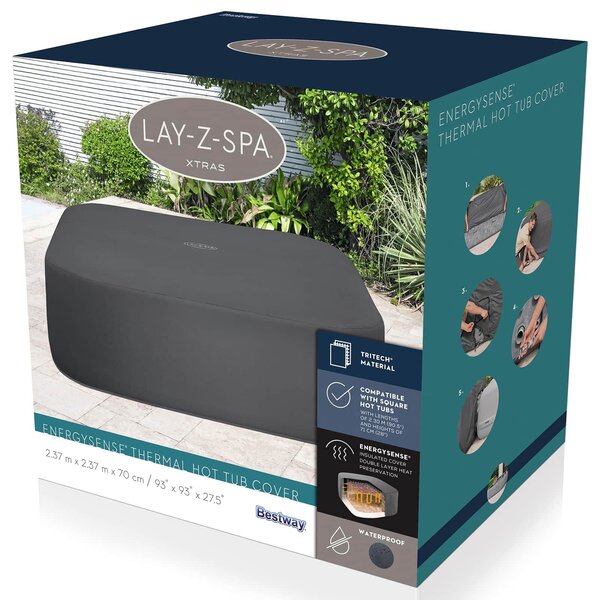 Bestway Takaró 230 x 230 x 71 cm PVC és POM, Szürke