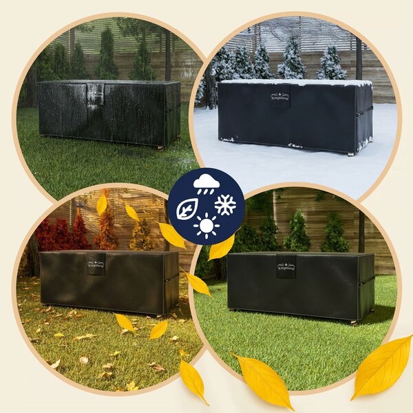 BEER COVER védőponyva sörasztal garnitúrához, 180x90x74cm, antracit Kingsleeve