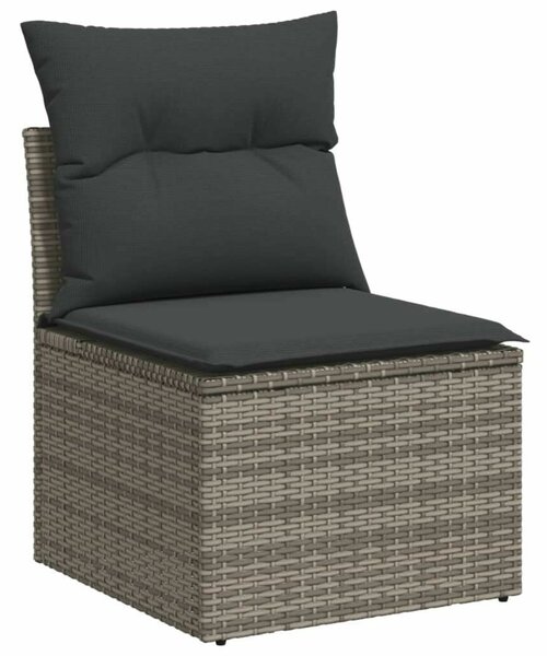 VidaXL Polyrattan Kerti Ülőgarnitúra - 12 részes - Szürke
