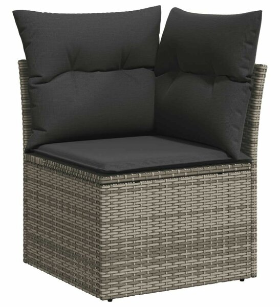 VidaXL Polyrattan Kerti Ülőgarnitúra - 12 részes - Szürke