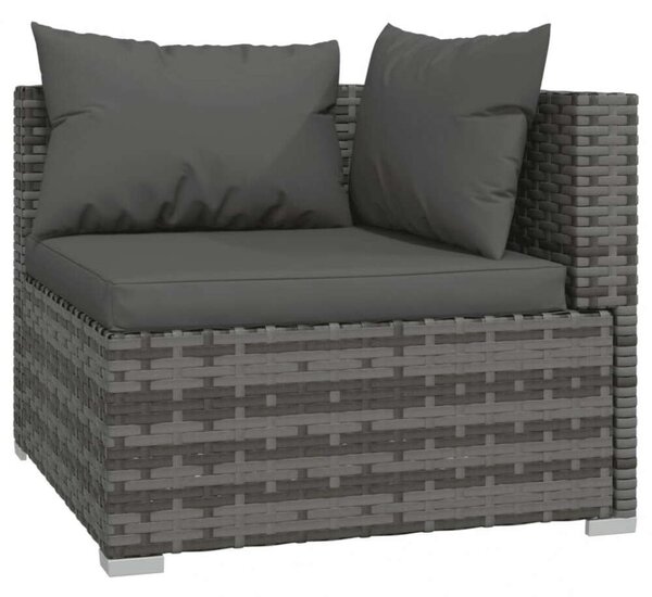 VidaXL Polyrattan Kerti Ülőgarnitúra - 4 részes, Szürke