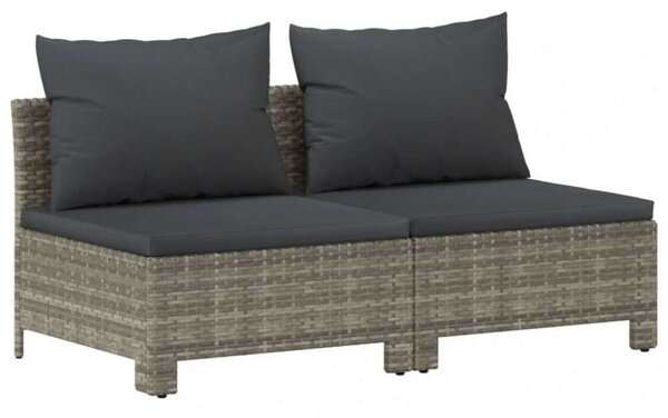 VidaXL Polyrattan Kerti Ülőgarnitúra - 8 részes - Szürke