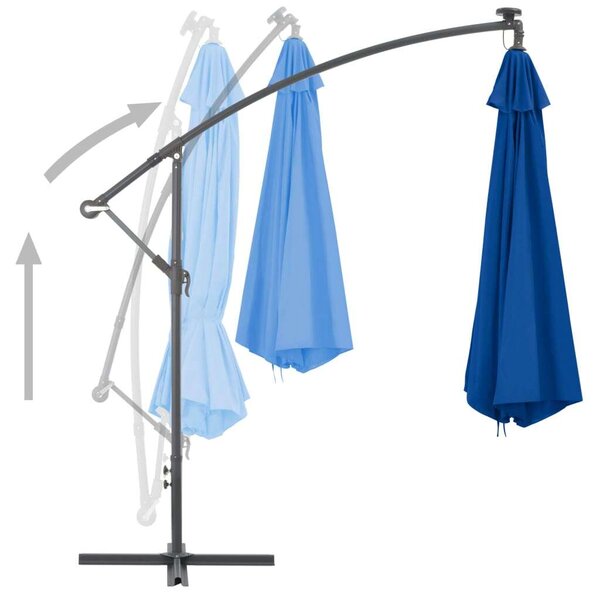 VidaXL Kék Konzolos Napernyő - 350 cm