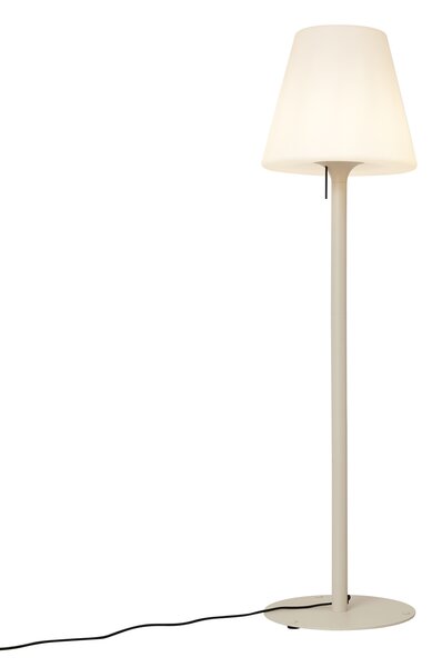 Modern bézs kültéri állólámpa fehér búrával IP44 - Big Virginia