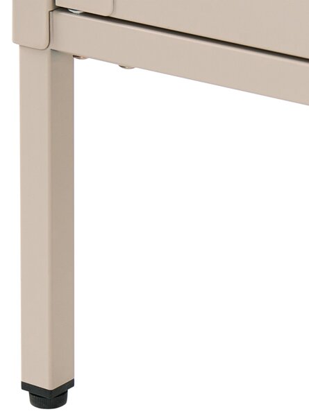 Vitrin LERRYN Fém 90 cm Bézs