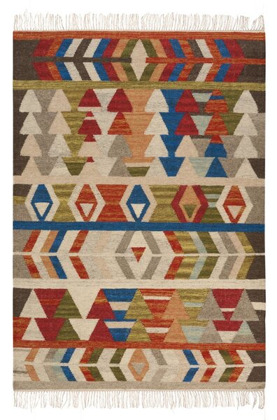 Szőnyeg KAGHSI Színes 140 x 200 cm Gyapjú Kilim