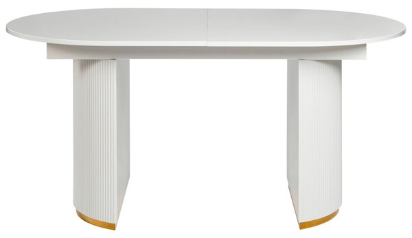 Kihúzható étkezőasztal DULVERTON Fehér 160/200 cm 90 cm