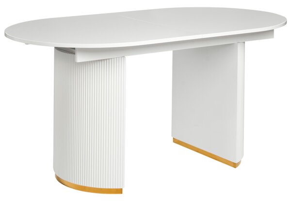 Kihúzható étkezőasztal DULVERTON Fehér 160/200 cm 90 cm