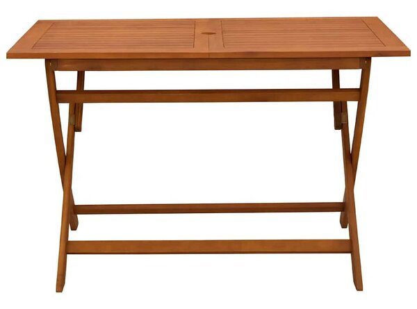 Tömör eukaliptuszfa összecsukható kerti asztal 120 x 70 x 75 cm