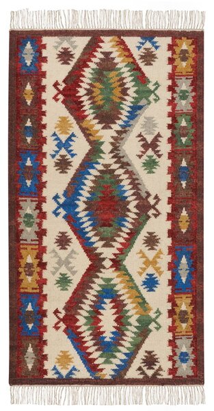 Szőnyeg AREVIK Színes 80 x 150 cm Gyapjú Kilim