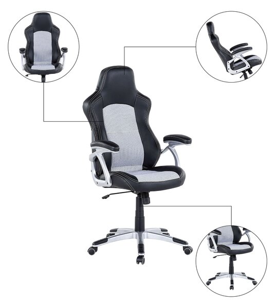 Irodai szék EXPLORER Műbőr Fekete