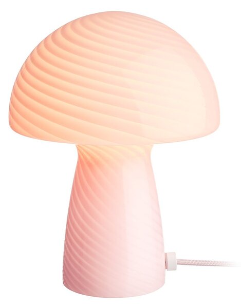 FUNGI TOWN üveg asztali lámpa, rózsaszín
