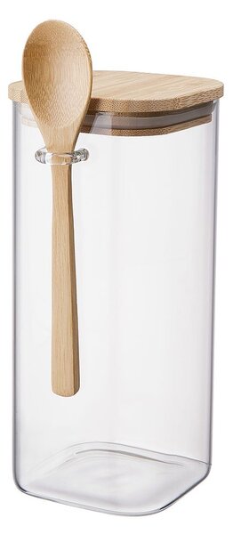 COMPOSITION tárolóedény üveg/bambusz, 1800ml