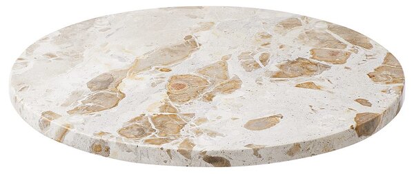 MARBLE márvány tál, bézs Ø30cm