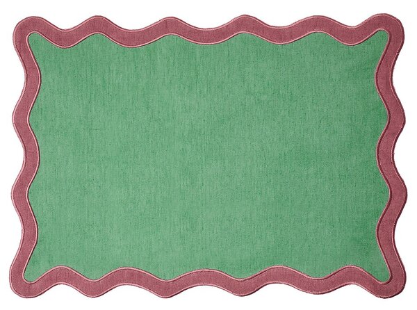 CHICHI étkezési alátét, zöld-piros 47 x 33cm