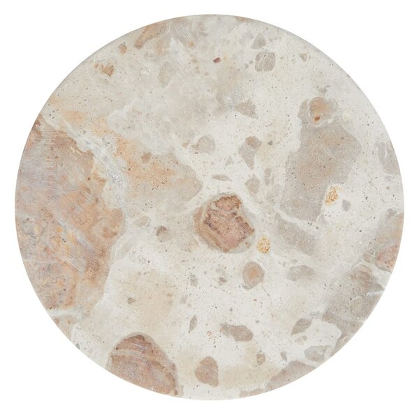 MARBLE márvány poháralátét, bézs Ø10 cm