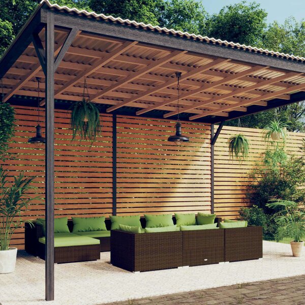 VidaXL Polyrattan Kerti Ülőgarnitúra - 10 részes