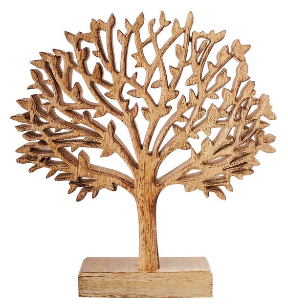 AUTUMN FOREST mangófából készült dekor fa 27cm