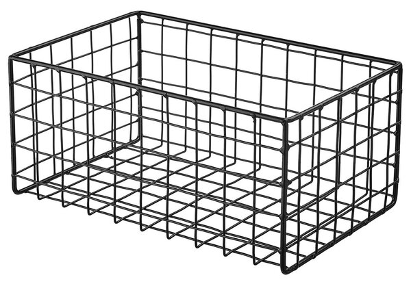 DEPOSIT fém tárolókosár, fekete 26 x 17cm