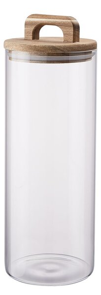 STORAGE üveg tároló akácfa fedéllel 1800ml
