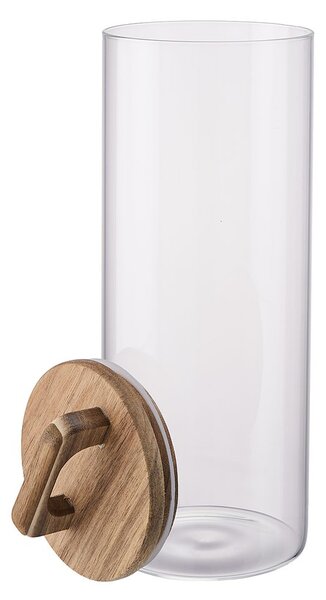 STORAGE üveg tároló akácfa fedéllel 1800ml