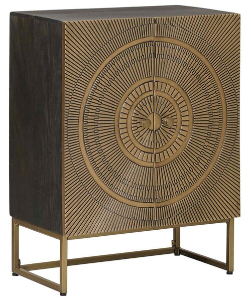 Széf Bronz 53,5 x 30 x 70 cm Tömör Mangófa és Műszaki Fa
