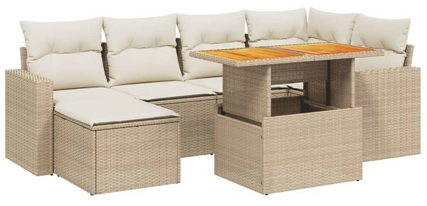 VidaXL Polyrattan Kerti Ülőgarnitúra - 11 részes - Bézs
