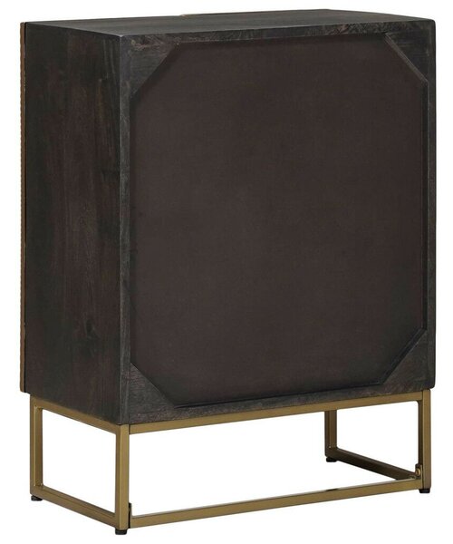 Széf Bronz 53,5 x 30 x 70 cm Tömör Mangófa és Műszaki Fa