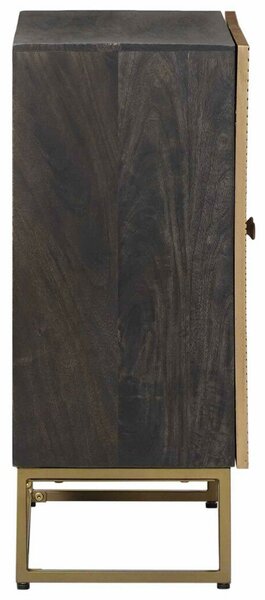 Széf Bronz 53,5 x 30 x 70 cm Tömör Mangófa és Műszaki Fa