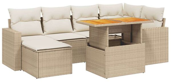VidaXL Polyrattan Kerti Ülőgarnitúra - 11 részes - Bézs