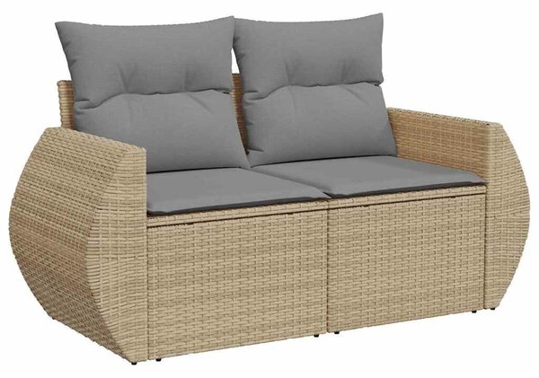 VidaXL Polyrattan Kerti Ülőgarnitúra - 10 részes - Bézs