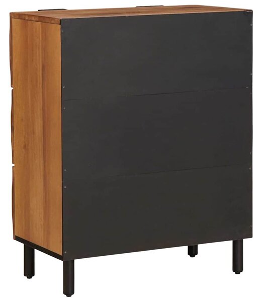 Széf 60 x 33 x 75 cm Tömör Mangófát Akácbarna felület