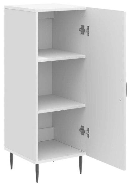 Széf Magasfényű Fehér 33 x 34,5 x 89,5 cm Szerelt Fa
