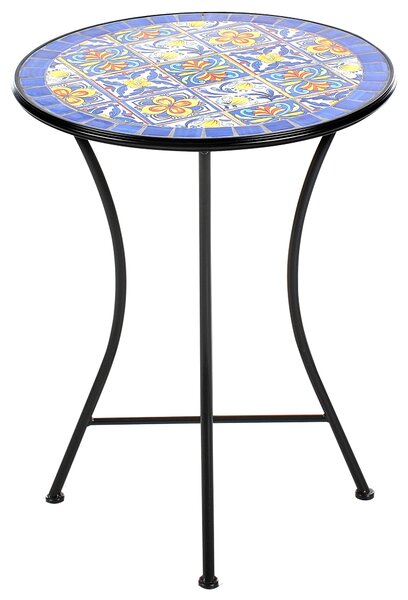 Bisztró asztal CORIANO 60 cm 60 cm Fém Kék