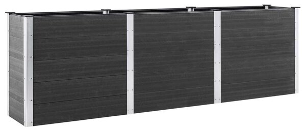 VidaXL WPC Magaságyás - Antracit Szürke - 300x100x91 cm