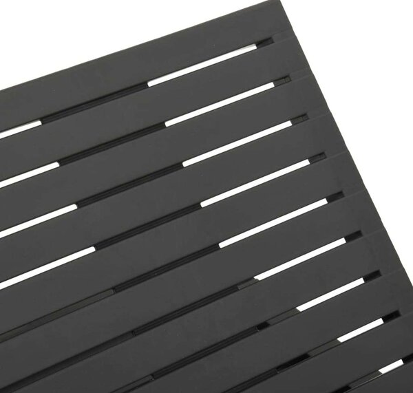 VidaXL Antracitszürke Műanyag Napozóágy - 195 cm